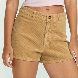 Billabong Free Fall Tan Corduroy Shorts Women’s Size 29 Surfer Fall Preppy